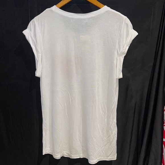 New Guess Marciano Sequin Heart Embellished Tee T-shirt Top S